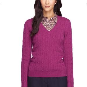 Brooks Brothers Cashmere Purple Sweater